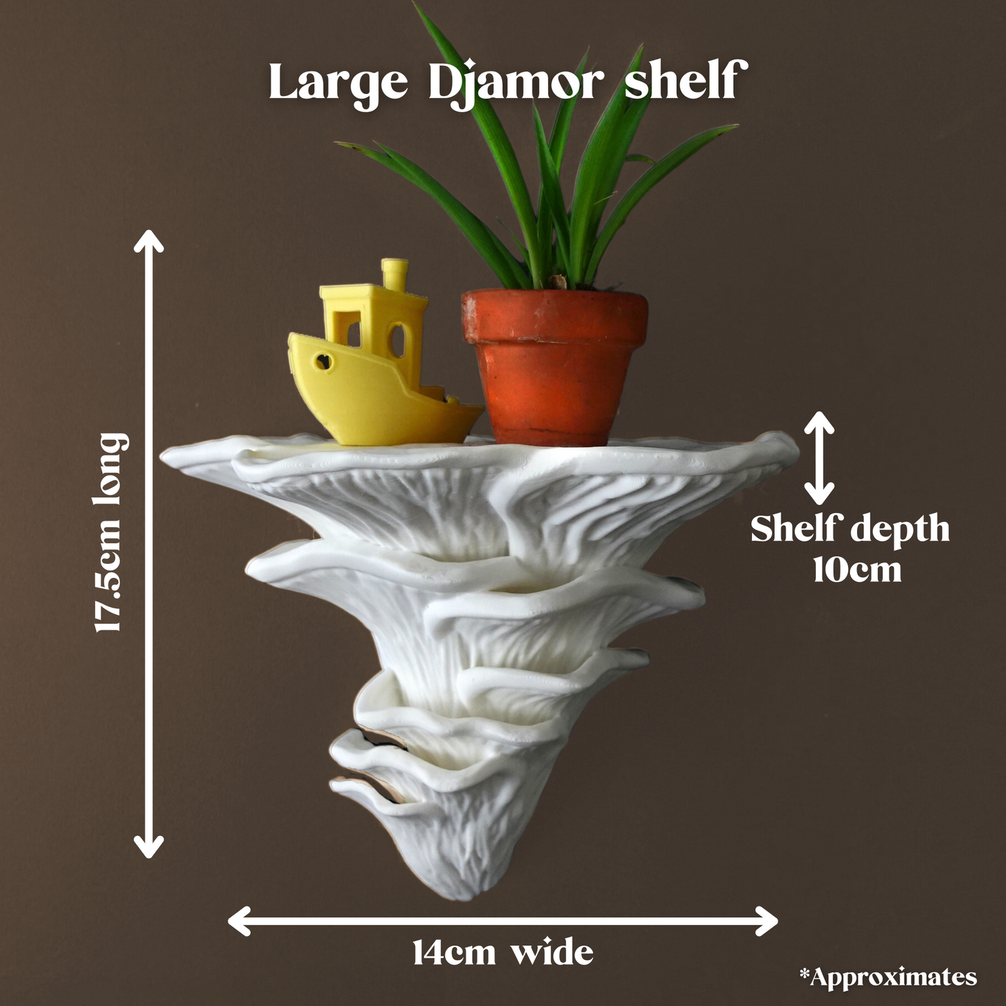 Glow in the Dark Floating Mushroom Shelves