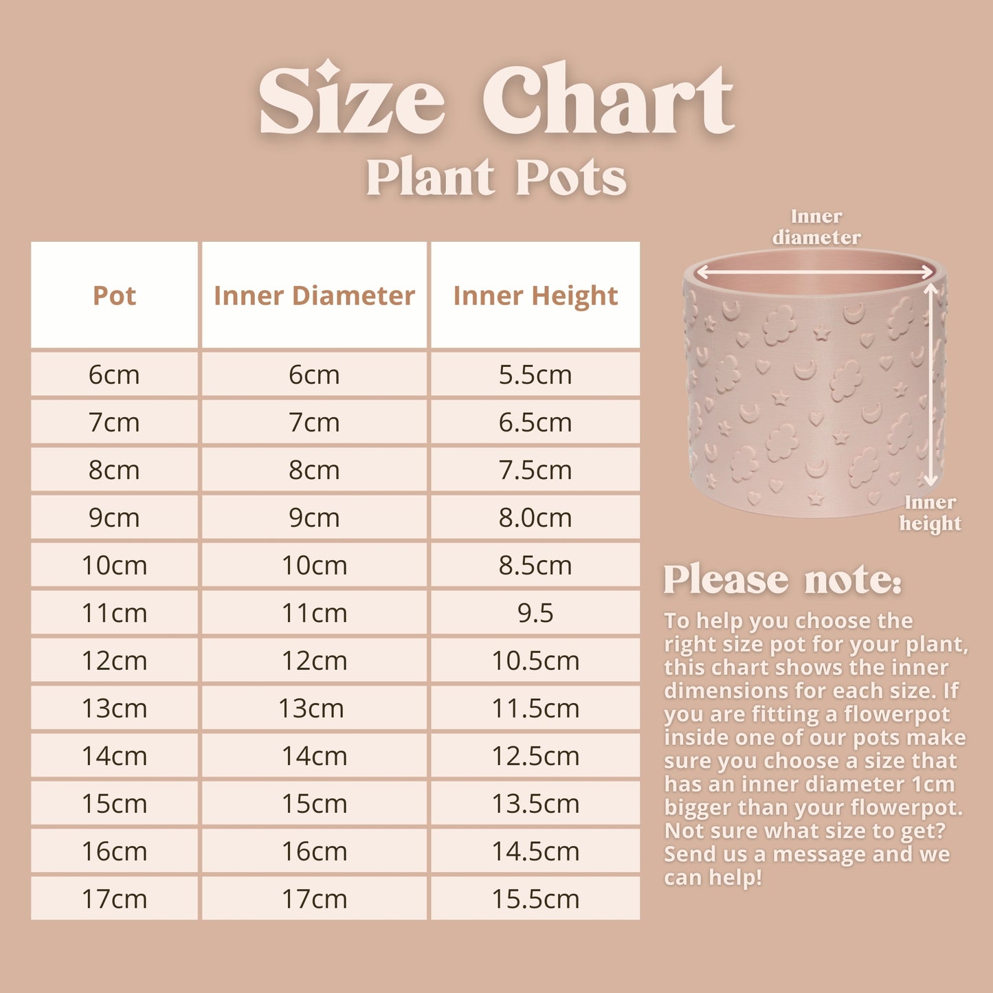 Celestial Plant Pot with Drip Tray
