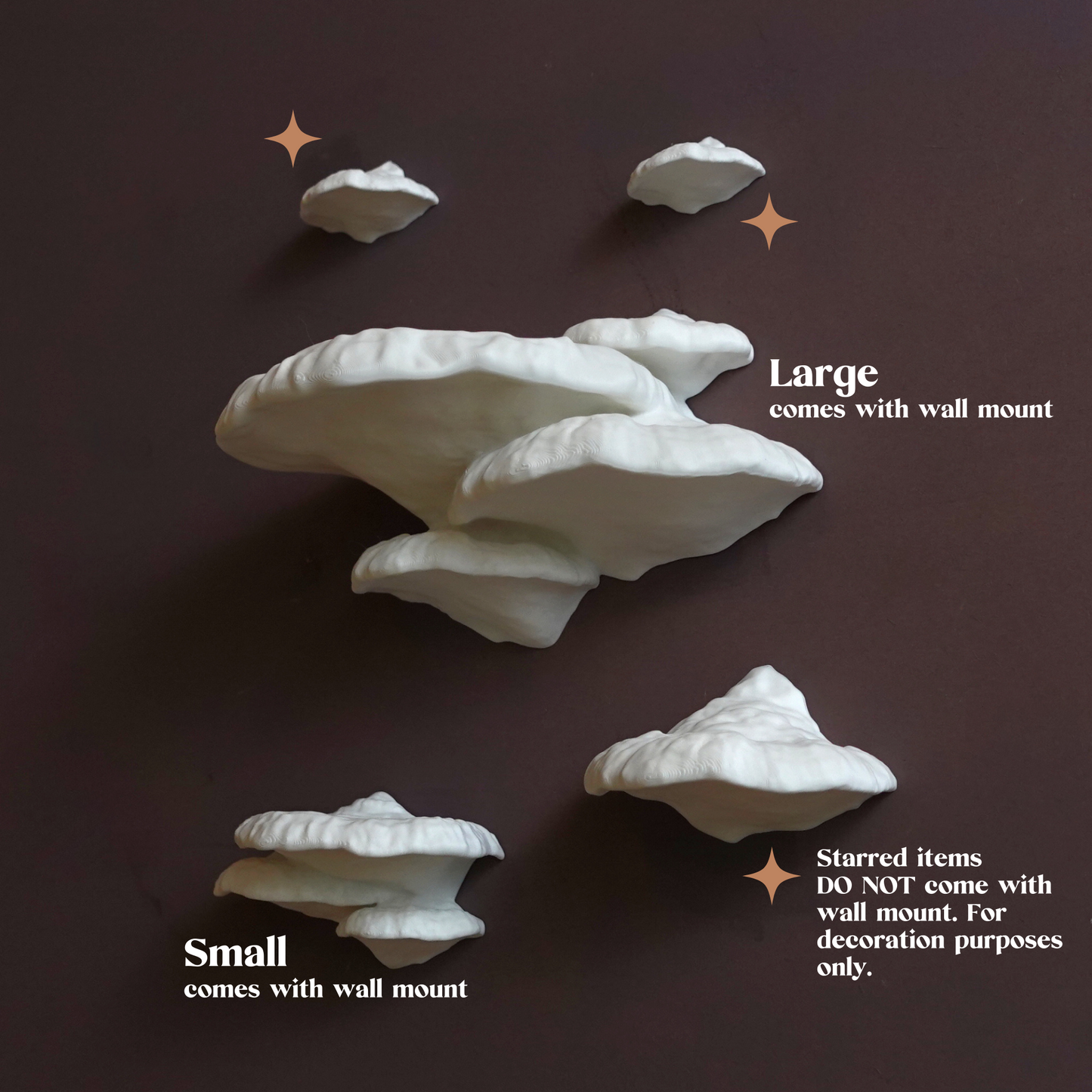 Pinicula Floating Mushroom Shelves