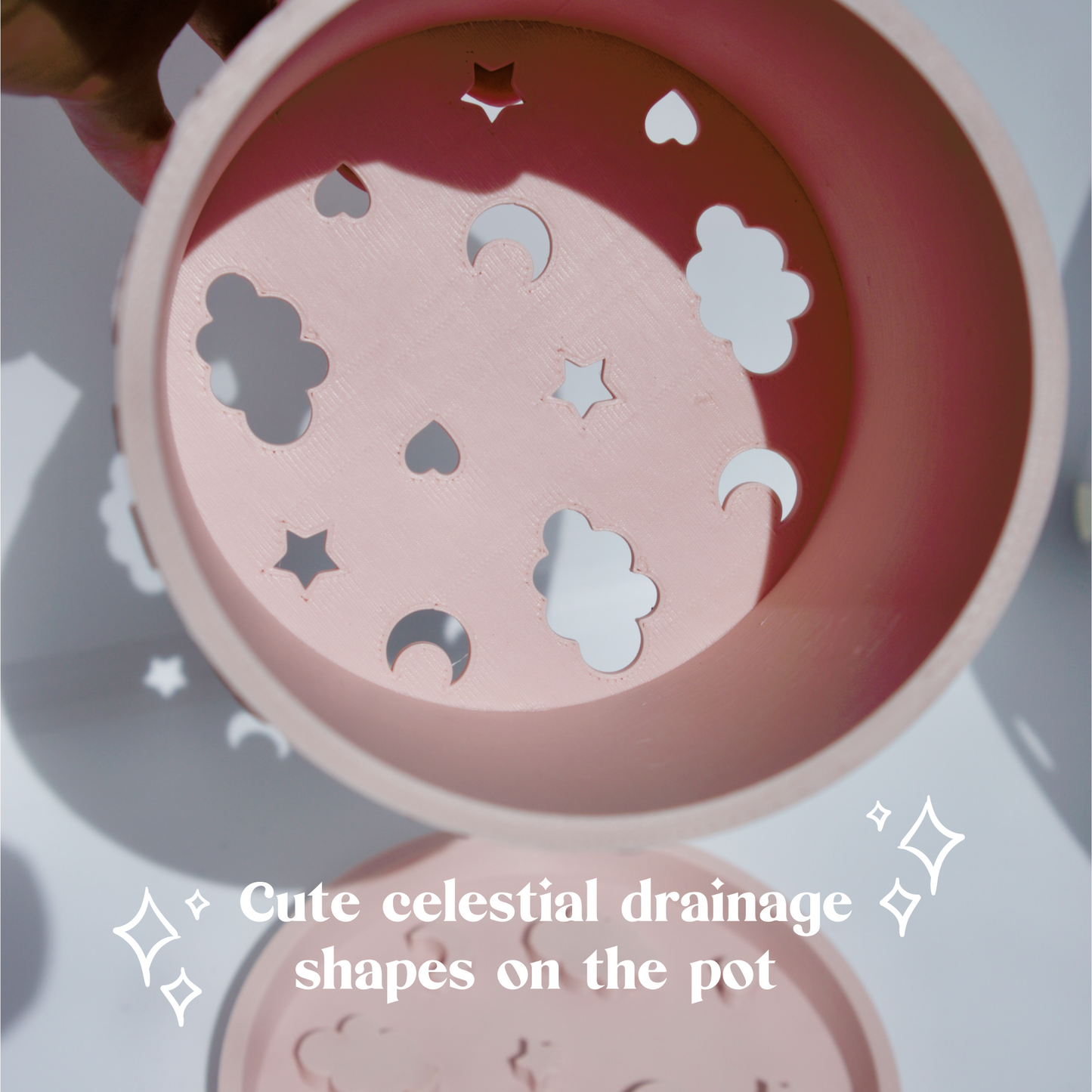 Celestial Plant Pot with Drip Tray