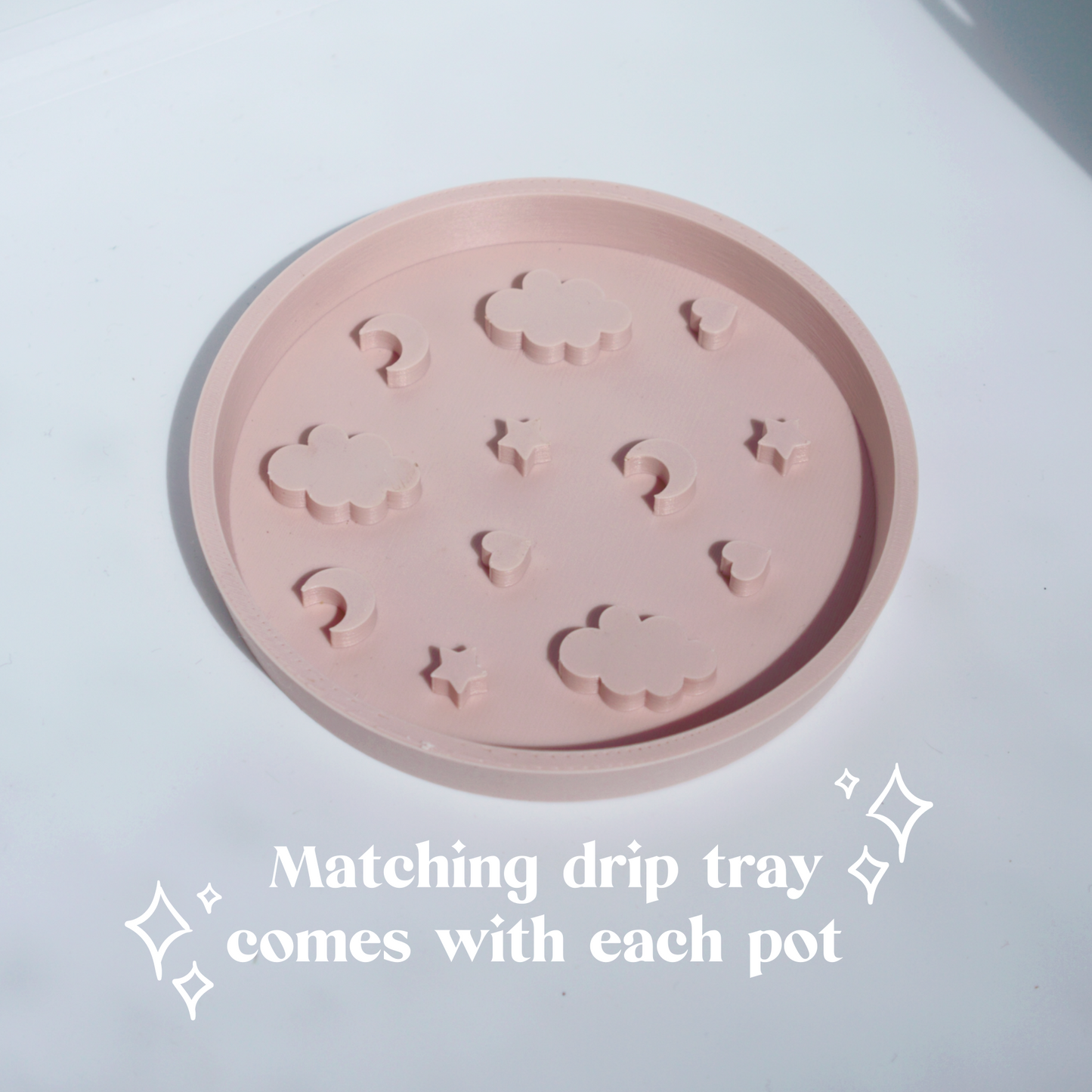 Celestial Plant Pot with Drip Tray