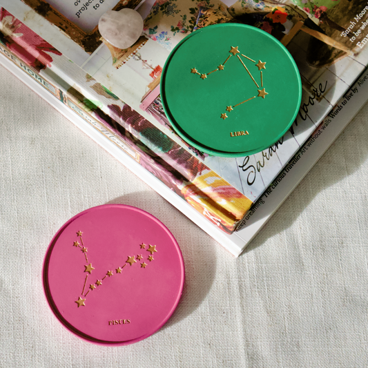 Limited Edition Christmas Personalised Star Sign Coasters