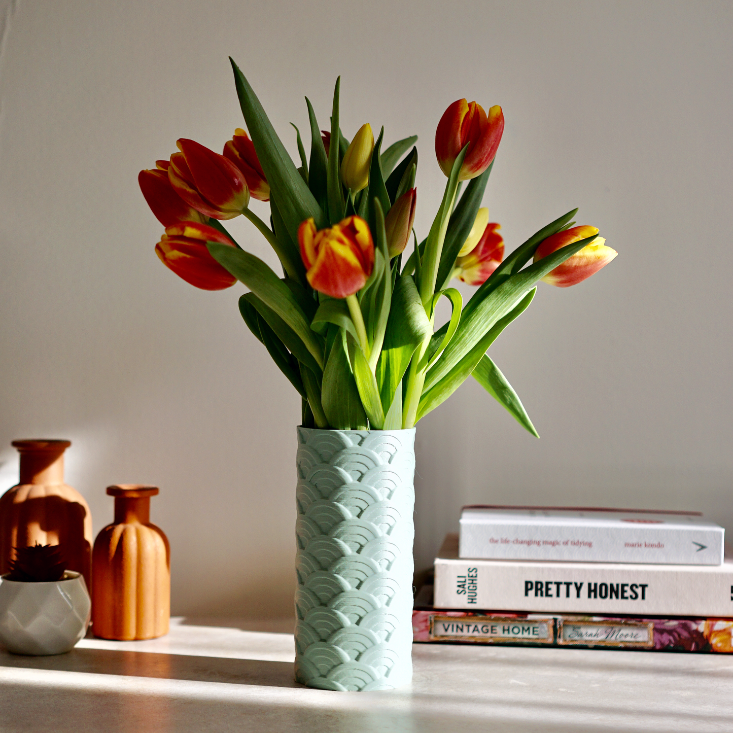 Rainbow Wave Flower Vase