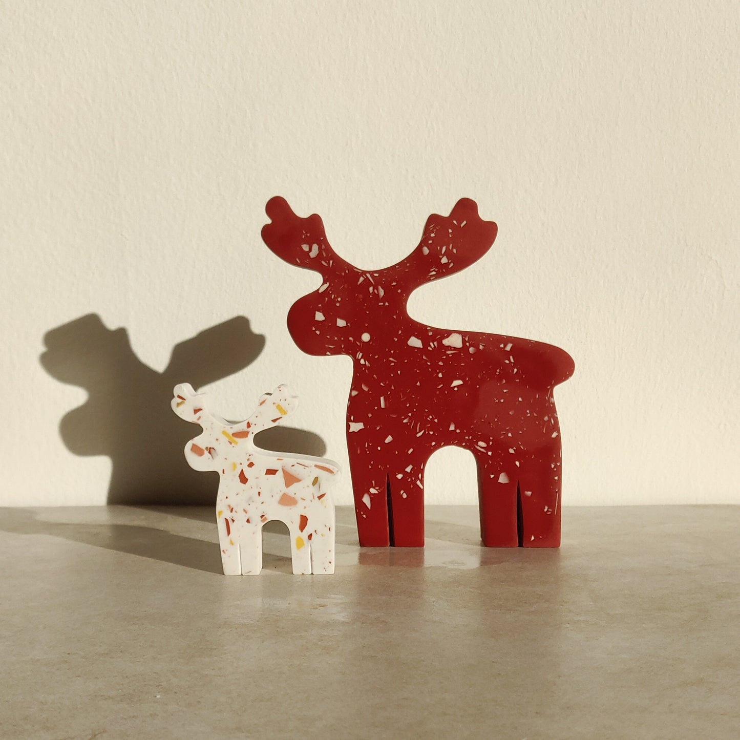Christmas Big Moose and Baby Moose Ornaments