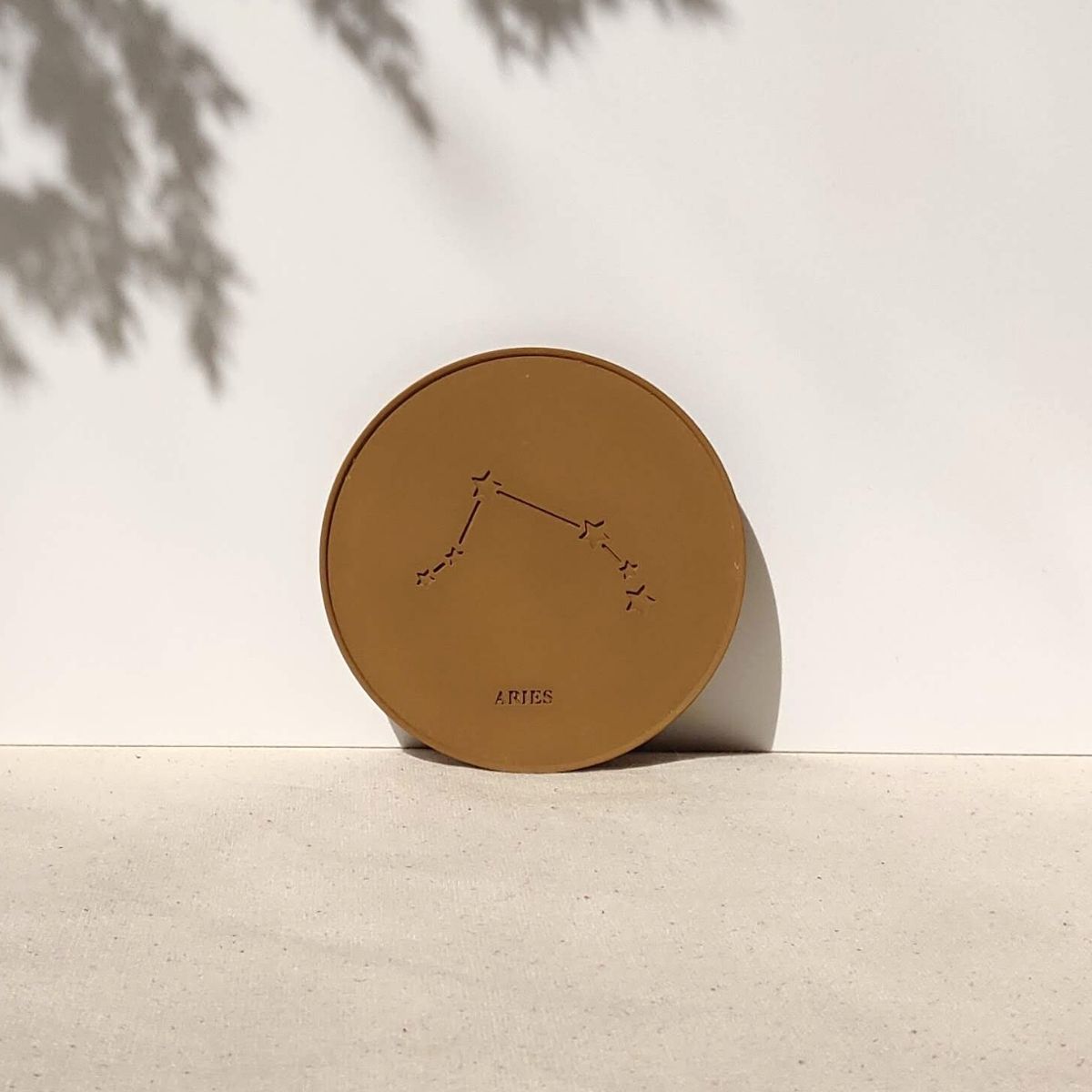 star sign personalised coasters handmade in the UK by Moonkind Studios UK