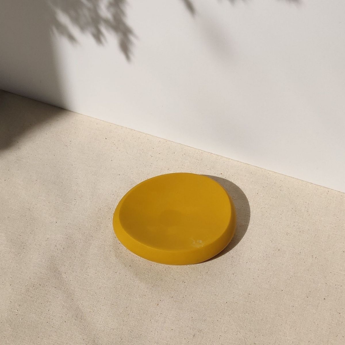 spring yellow trinket dish handmade in the UK by Moonkind Studios
