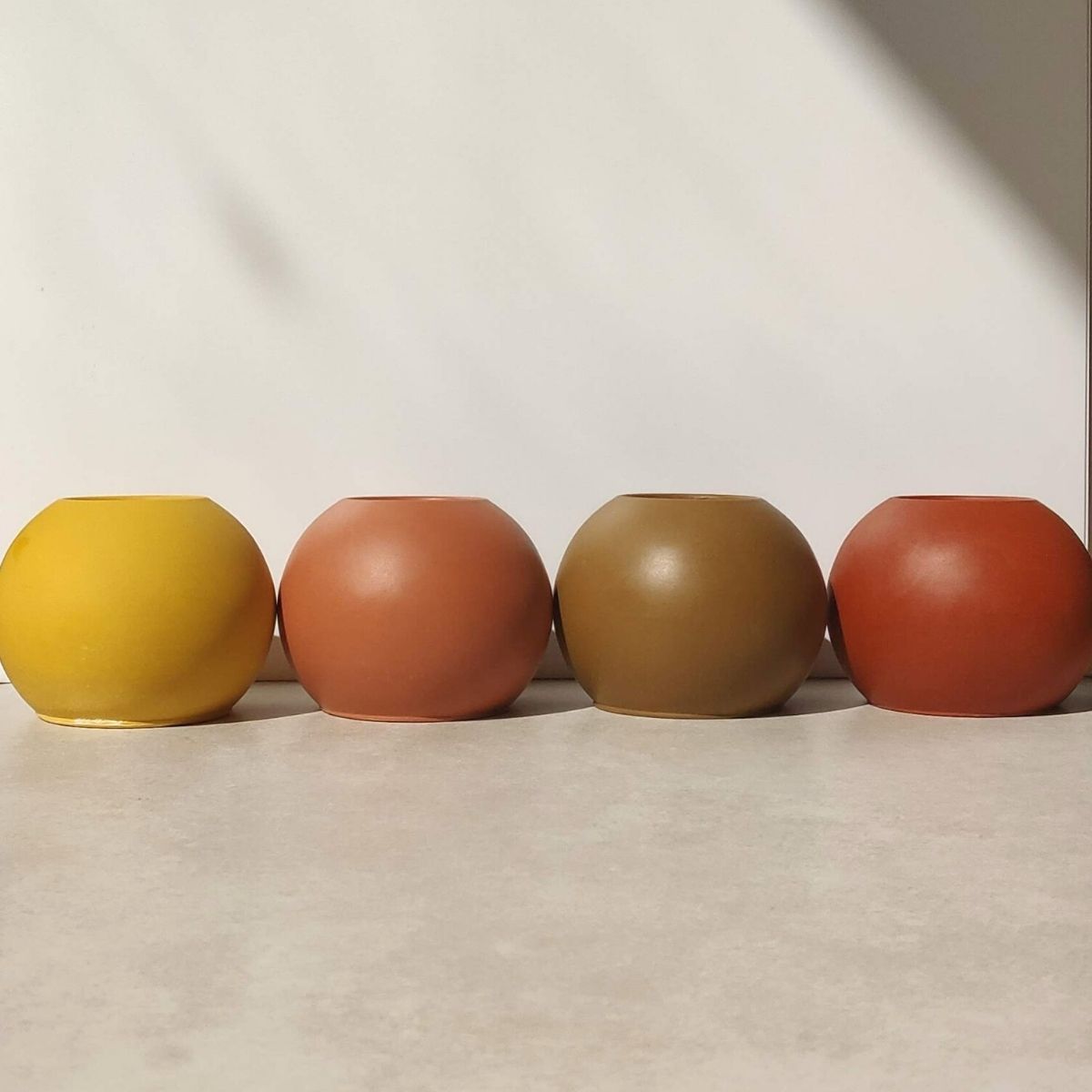 sphere tea light holder uk handmade in the UK by Moonkind Studios