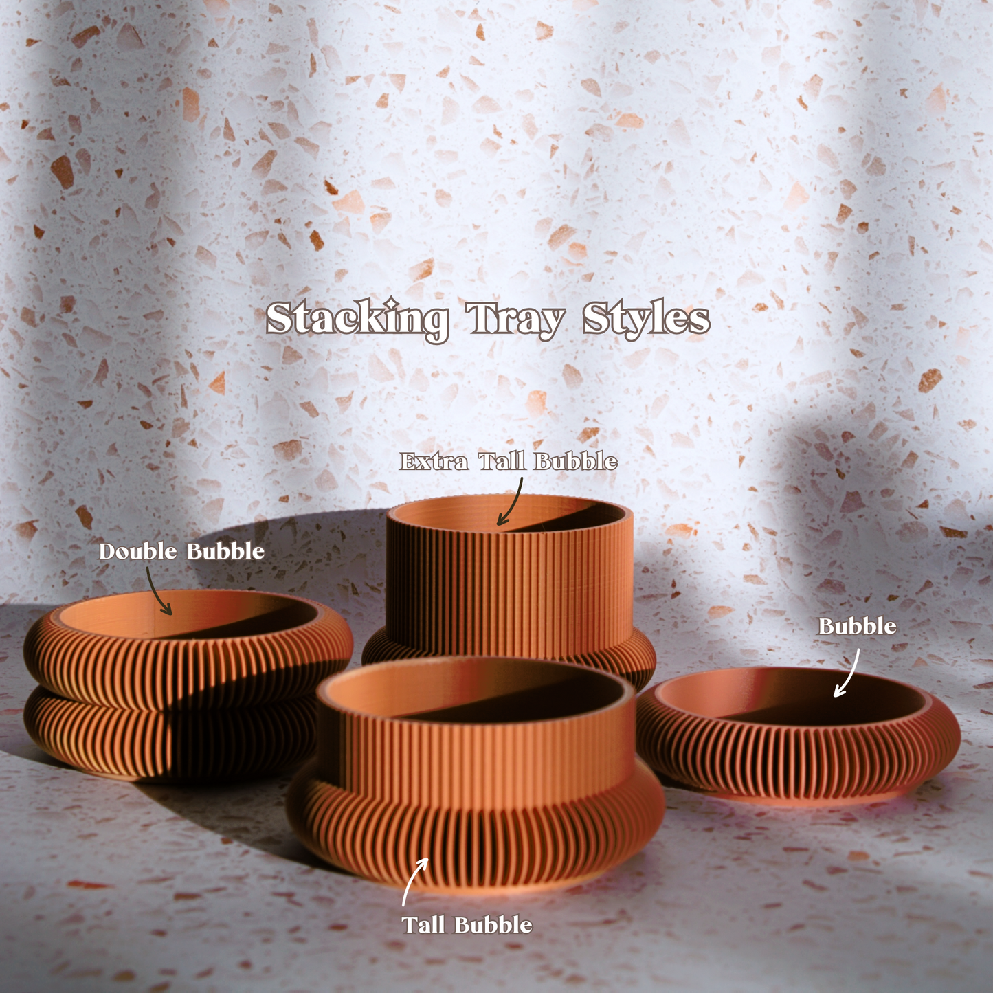 Stacking Bubble Storage Pots