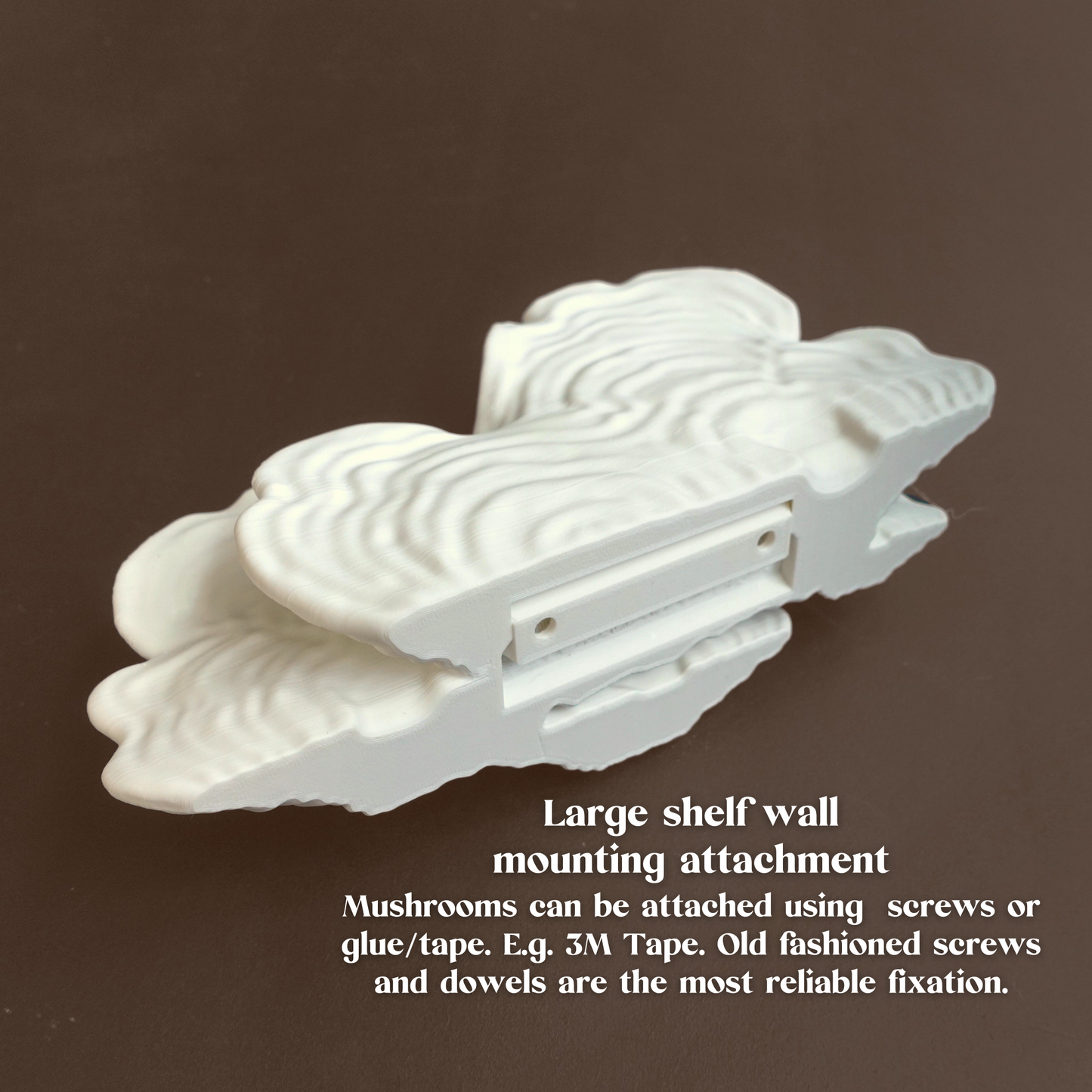 Floating Mushroom Shelves