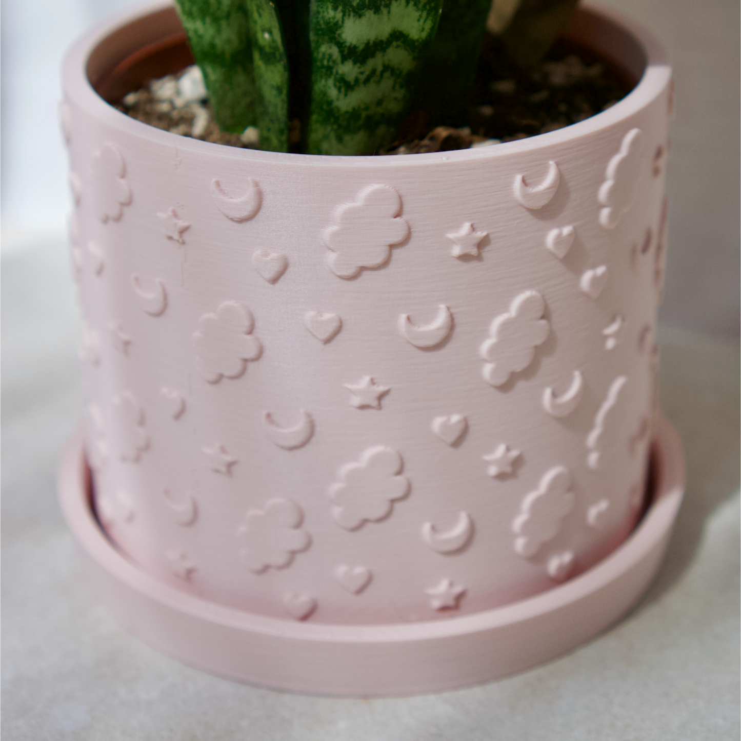 Celestial Plant Pot with Drip Tray