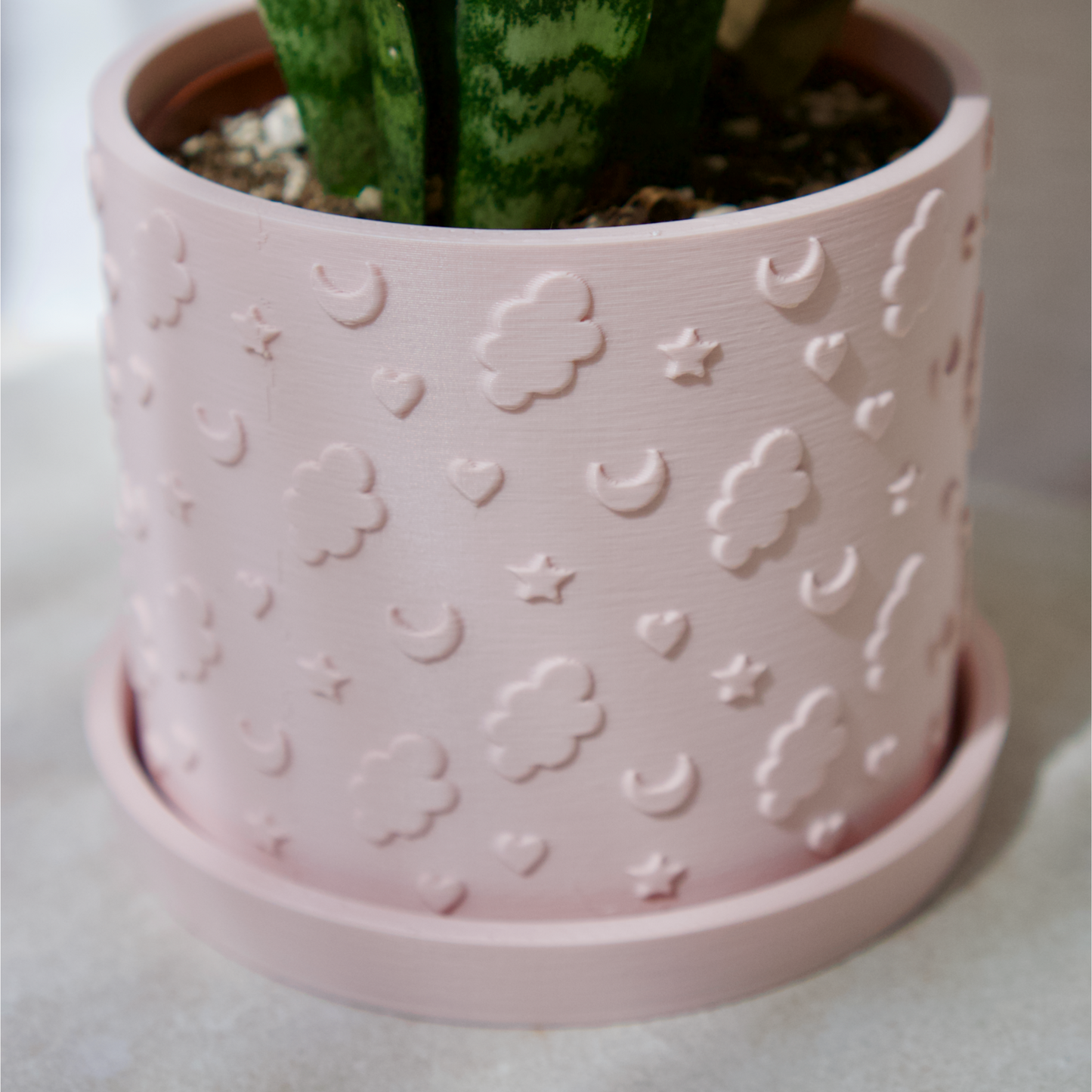 Celestial Plant Pot with Personalised Drip Tray